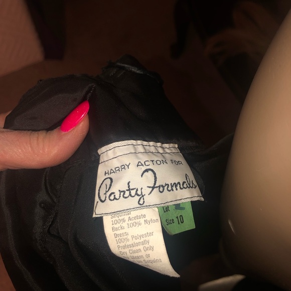 Ladies black cocktail dress by Party Formals. - Picture 7 of 7